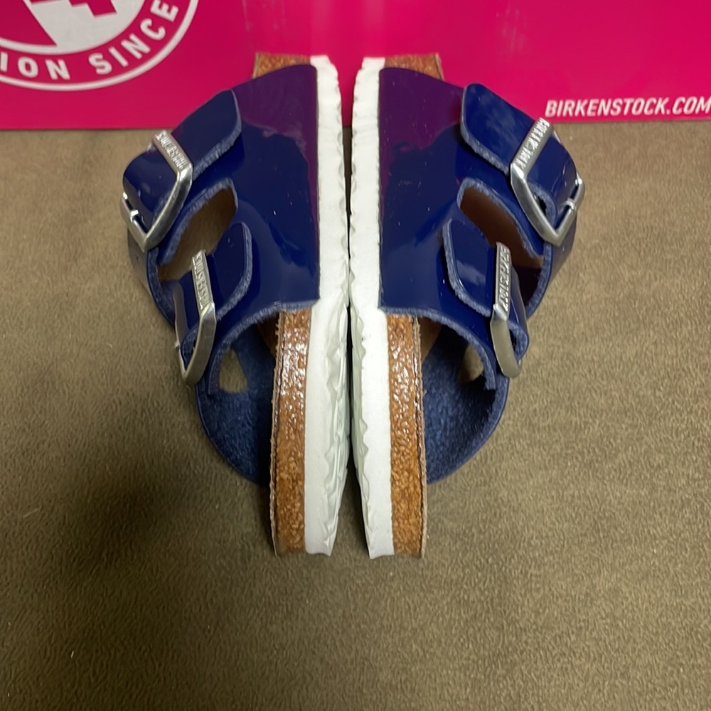 Birkenstock Arizona Kids Patent Navy- asst TF - Picture 3 of 5